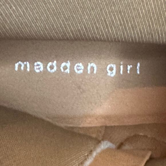 NWOT Madden Girl STEVE MADDEN Combat Work Boot Lace Up Side ZIP 8.5M - Picture 4 of 14